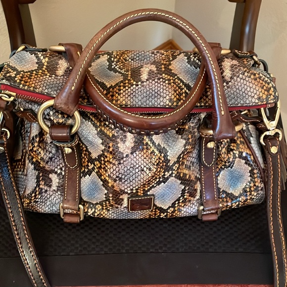 Dooney & Bourke Limited Edition Python/Snakeskin Florentine Satchel - Picture 5 of 16